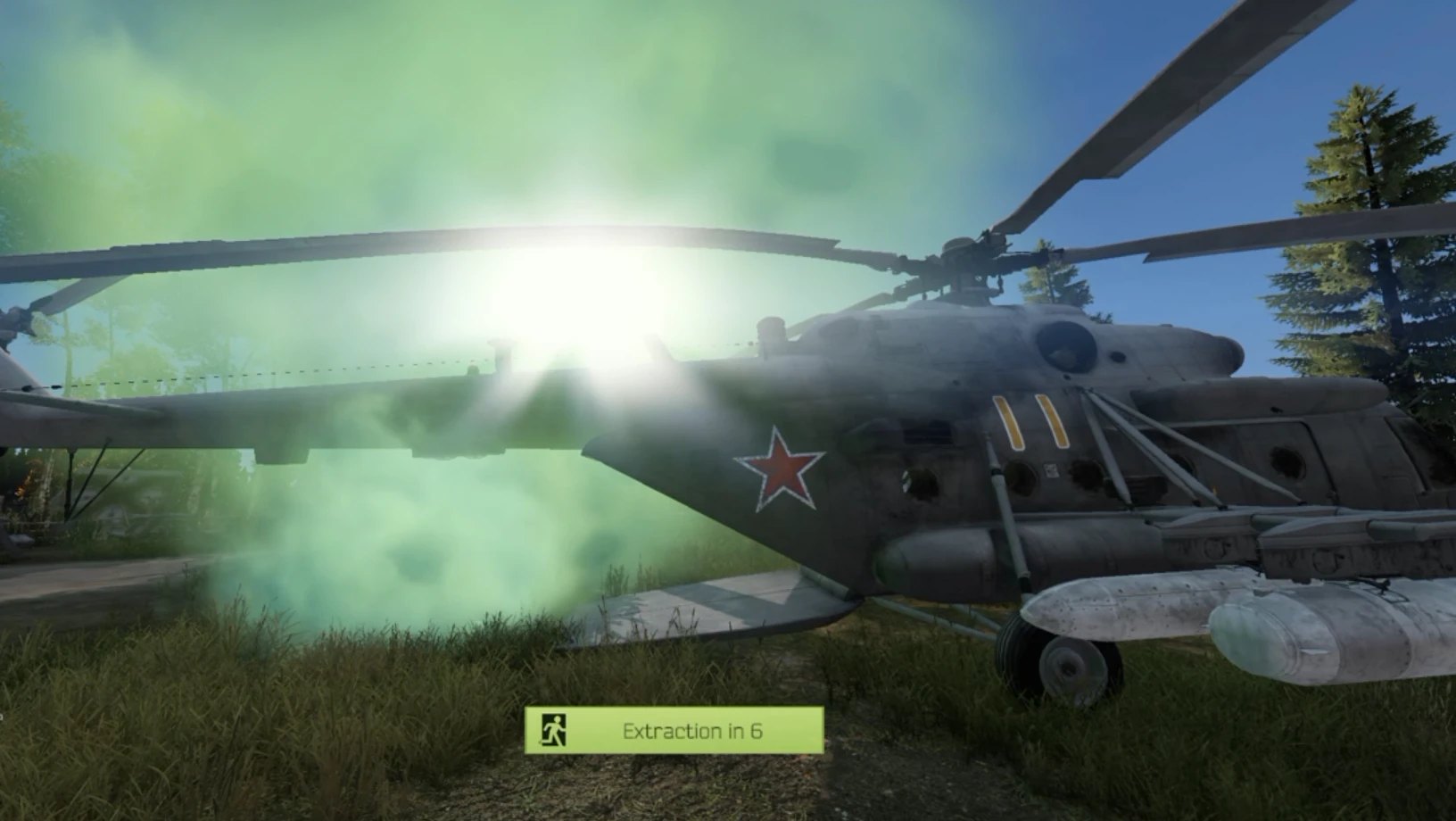 Extracting at the Rog Castle helicopter